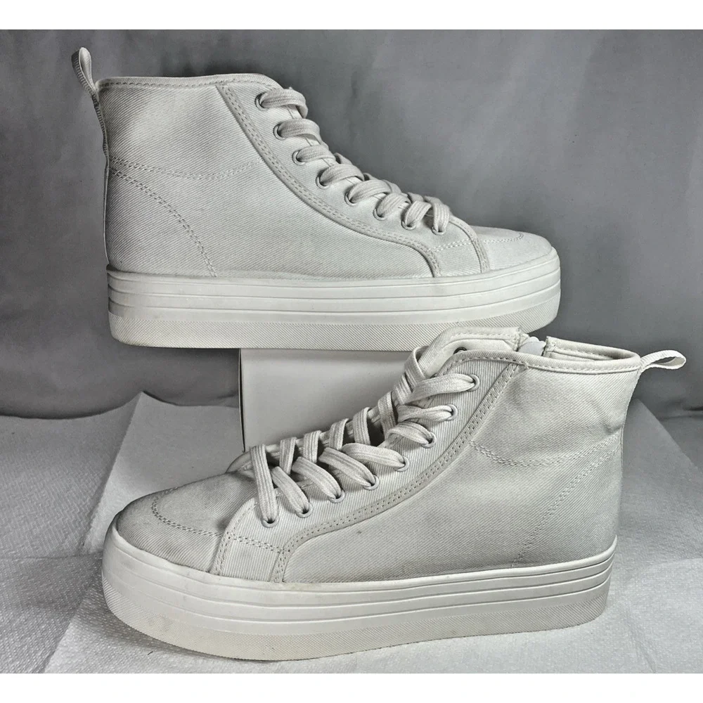 Universal Thread White Platform Sneakers Size 10 NWT